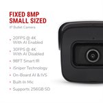 IC Realtime 8MP IP INDOOR / OUTDOOR SMALL SIZE BULLET