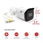 IC Realtime 4MP IP Indoor / Outdoor Small Size Bullet(white)