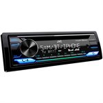 JVC Single DIN 2-Line Alexa / SiriusXM Compatible Bluetooth Variable Color CD Receiver