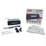 JVC Marine Powersports Single DIN w /  Bluetooth Variable Color 4V CD Receiver