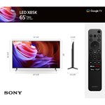 Sony 65" 4K Smart Google TV w /  backlit LED & HDR