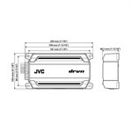 JVC Powersports 200W 4-channel Amplifier