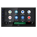 JVC 6.8” WSVGA 1DIN Short DMR, Wireless CP / AA, USB Mirroring, 1Cam