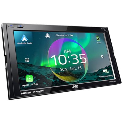 JVC 6.8" DDIN w / Wireless Apple CarPlay  /  Android Auto