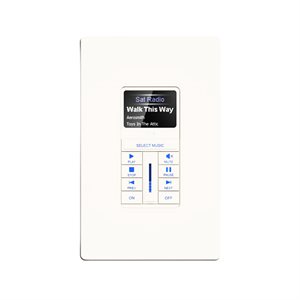 RTI 1.2" Color In-wall Multi-room LED Keypad (White)