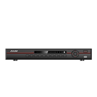 Zuum 16 CHANNEL 1U, 16POE, 4K, H.265+, IR REMOTE, NVR (2TB HDD)