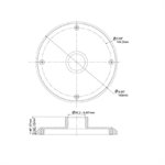 IC Realtime WALL MOUNT ADAPTOR FOR PTZ-N23X4-D AND ICIP-P201