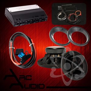 ARC Audio Motorcycle Coaxial Speaker Kit - Fits 1999-2013 HD Street Glide and Road Glide M