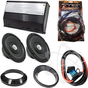 ARC Audio Motorcycle Compression-Horn Speaker Kit - Fits 1999-2013 HD Street Glide and Road Glide Mo