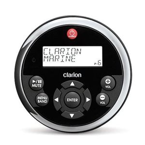 Clarion Wired Round Marine Remote w / LCD Display