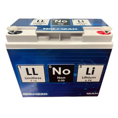 Limitless Lithium NoLi Sodium-ION 12AH, 2500-3000W, 8v-16V