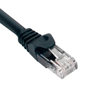 Quest 3' Cat 6 Patch Cable Booted (black)