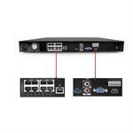 IC Realtime 8 Ch 16TB 1U NVR - 8 Port POE Switch, 8MP 3TB