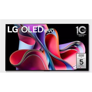 LG 55” 4K OLED G3 Evo Smart WebOS 23 TV | 120Hz, HDR
