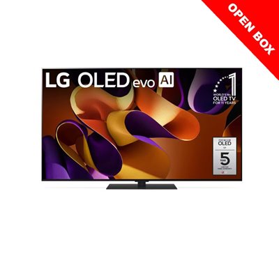 LG 65” 4K OLED evo G4 Smart TV  120Hz, HDR (open box)