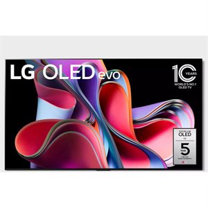 LG 83” 4K OLED G3 Evo Smart WebOS 23 TV | 120Hz, HDR