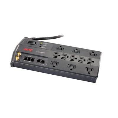 APC 11 Outlet SurgeArrest w /  Phone (Splitter) Coax and Ethernet Protection