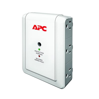 APC 6-Outlet 120V Wall Mount Essential SurgeArrest
