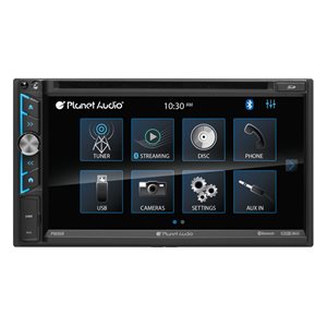 Planet Audio 6.95" DDIN Touchscreen, BT, DVD / MP3 / CD / AM / FM