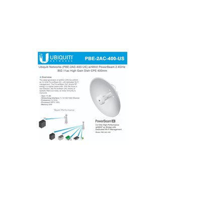 Ubiquiti PowerBeam 2.4GHz High-Performance airMAX ac Bridge