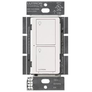Lutron Caséta 6A 2-Button RF Switch (white)