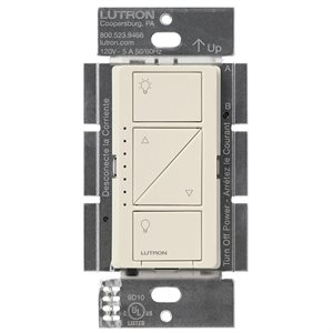 Lutron Caseta Wireless Multi-Loc In-Wall Dimmer (lt. almond)