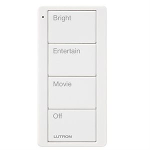 Lutron Pico 4-Button Living / Family Room Scene Keypad (white)