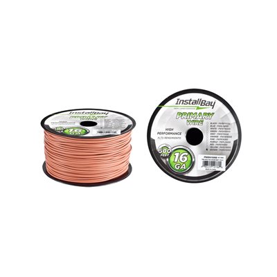 Install Bay 16 ga Primary Wire 500' Spool (brown)