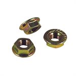 Install Bay Anodized Flanged Serrated Lock Nuts (100 pk)