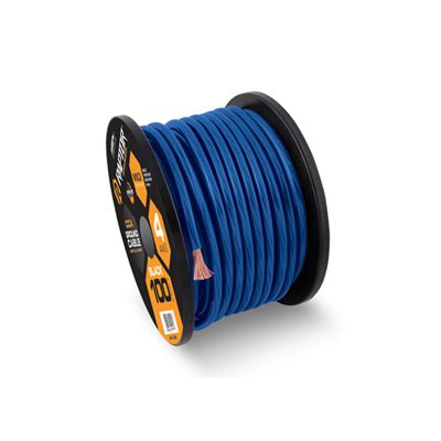 Raptor Vice Series 4 AWG Power Cable 100' Spool (blue)