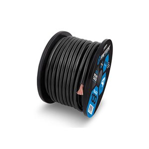 Raptor Mid Series 4 ga Power Cable 100' Spool (black)