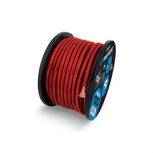 Raptor Mid Series 1 / 0 ga CCA Power Cable 25' Spool (red)