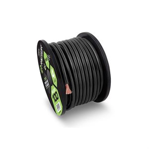 Raptor Pro Series 1 / 0 AWG OFC Power Wire 25' Spool (black)