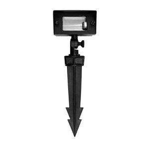 Red Atom Landscape Flood Light (Matte Black)