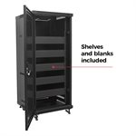 Red Atom 42U Enclosed Locking Rack with Active Cooling