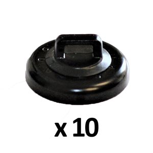 Rack-A-Tiers 10LB Magnetic Cable Tie Mount 10pk (black)
