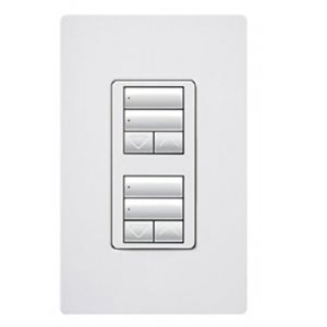Lutron Dual 2-button with raise / lower (white)