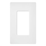 Lutron 1-Gang Satin Wall Plate (snow white)