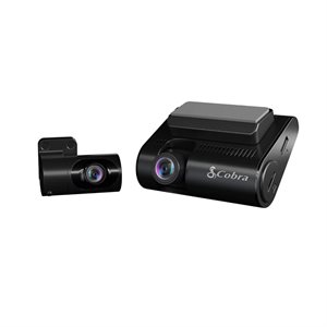 Cobra Dual-View Dash Cam with True 4K, 360 Alerts & Rear Cam