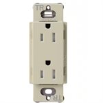 Lutron 15A Tamper Resistant Duplex Receptacle (clay)