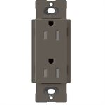 Lutron 15A Tamper Resistant Duplex Receptacle (truffle)