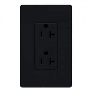 Lutron SATIN 20A Receptacle TMP RST (midnight)
