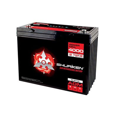 Shuriken 4,000W 140 Amp Hrs Lg Reserve Cap AGM 12V Battery