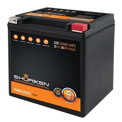 Shuriken 420 Crank Amps 30 Amp Hours AGM Battery