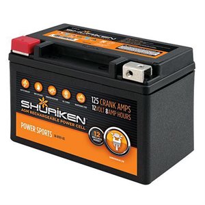 Shuriken 125 Crank Amps 8 Amp Hours AGM Battery