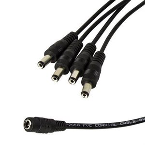 Spyclops 12V 4 Female to 1 Male DC Splitter