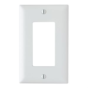 On-Q 1-Gang Decorator Wall Plate (white)