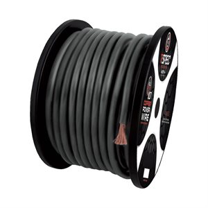 T-Spec 1 / 0 AWG 50FT MATTE BLACK OFC POWER WIRE - v10 SERIES