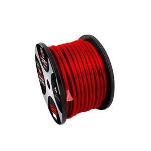 T-Spec v12 1 / 0 AWG OFC Power Wire 50' Spool (matte red)
