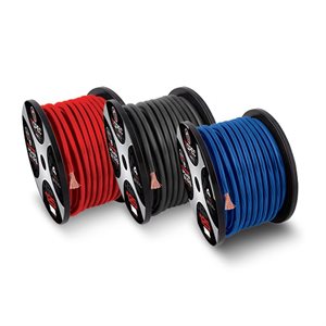 T-Spec 1-0 AWG 50' Red OFC Power Wire - v8GT Series